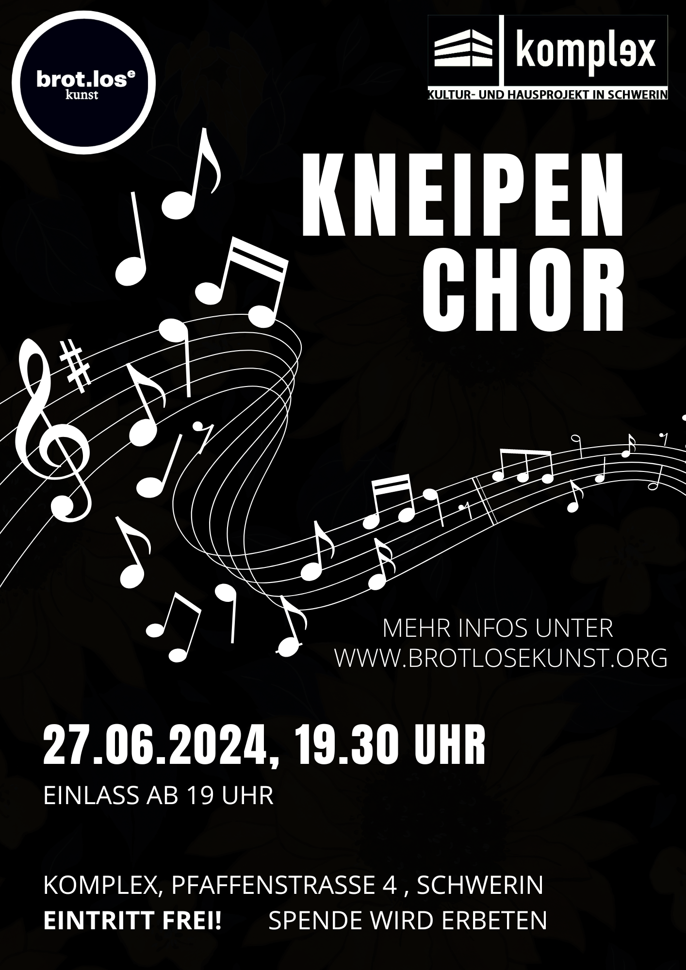 1. Kneipenchor am 27.06.2024 im Komplex Schwerin