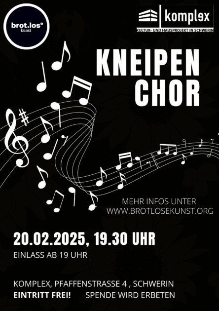 Plakat Kneipenchor 20.02.2025 Plakat Kneipenchor 20.02.2025